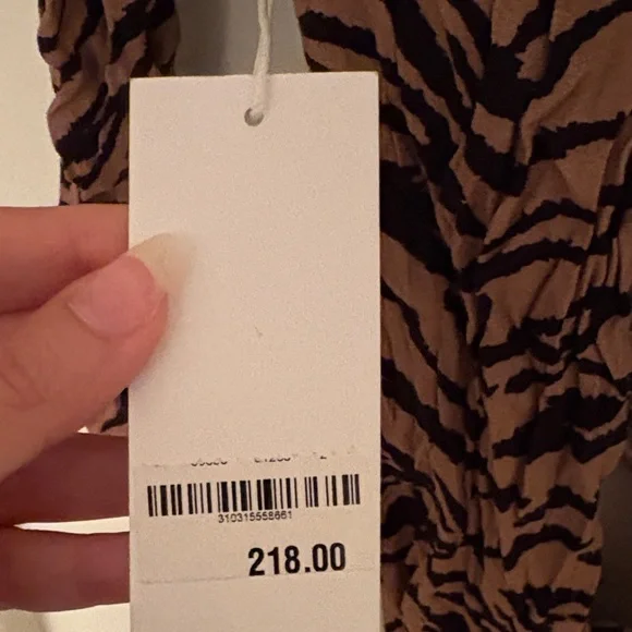 Reformation Tiger Stripe Long Sleeve Dress - Picture 3 of 6